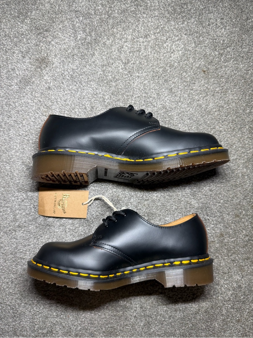Size UK5 / US 6 Dr. Martens 1461 Made in England Black Leather Oxford Shoes - Picture 3 of 9